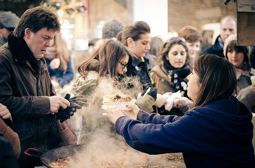 people serving photo