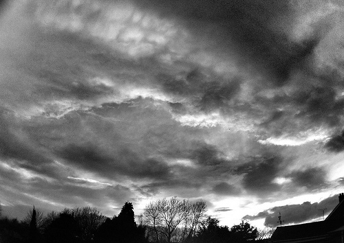 dark clouds photo