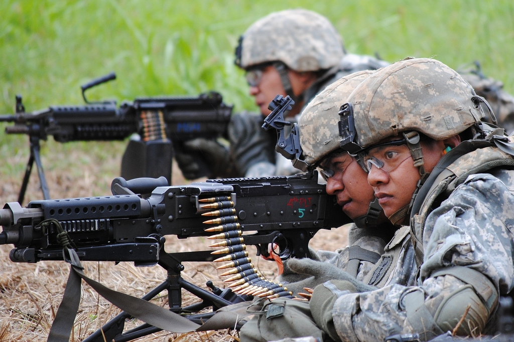 soldiers in combat photo