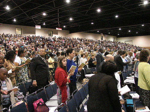 people in congregation photo