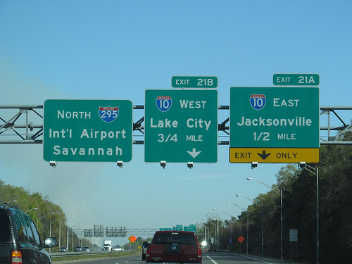 jacksonville road sign photo