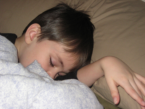 boy sleeping photo