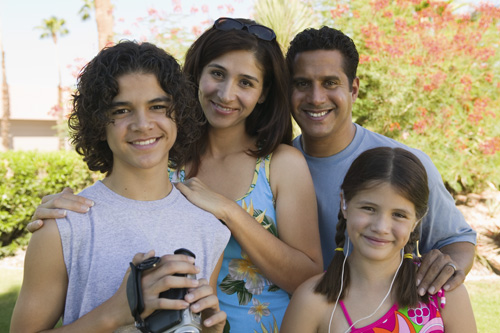 family with teenagers photo